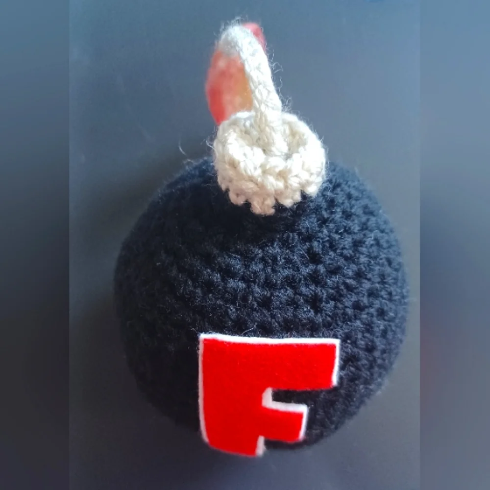 Set Of TWO 💥Hand crocheted "F Bomb"💣 - Picture 4 of 6